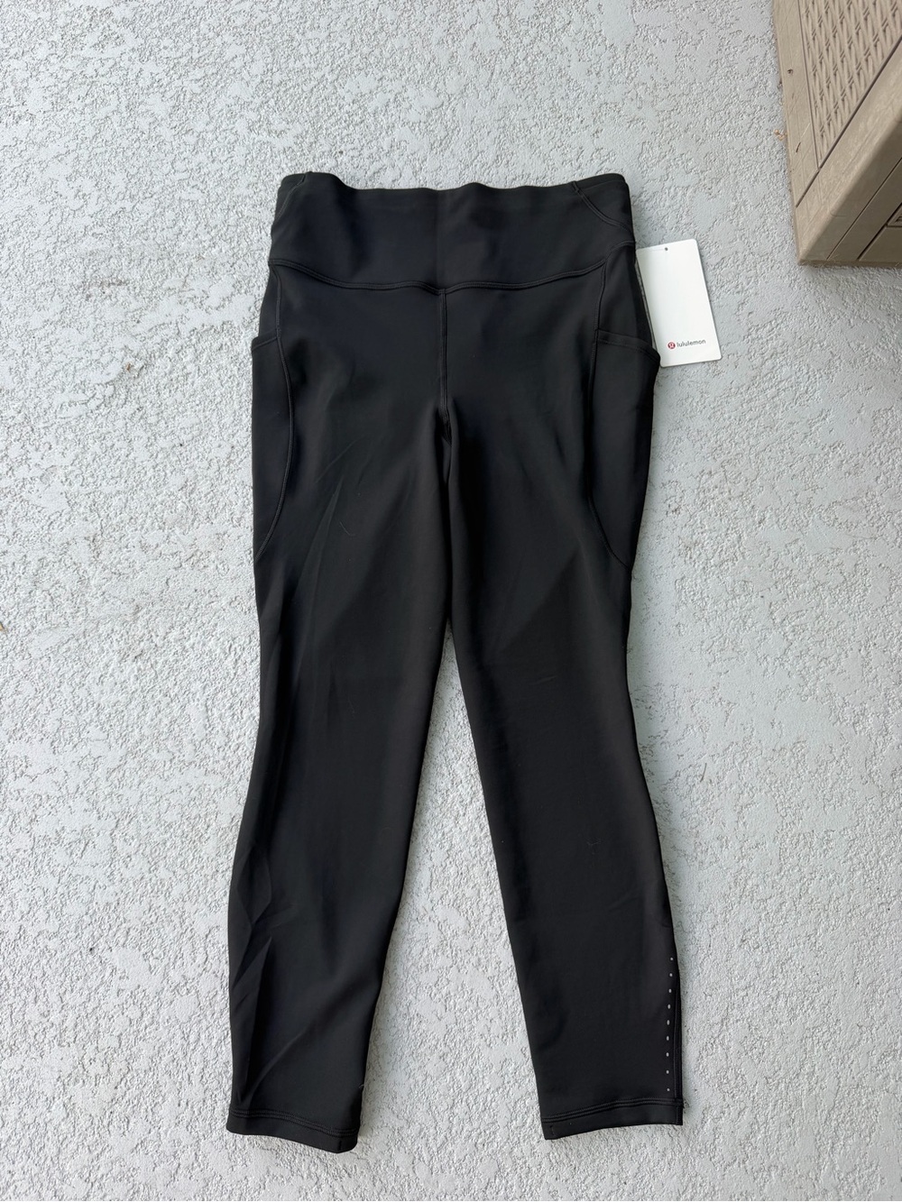 lululemon athletica Black High-Rise Workout Leggings with Pocket Details